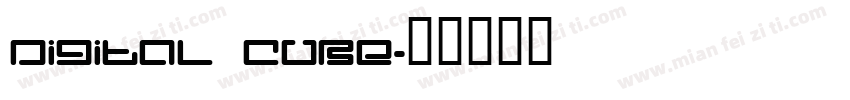 digital cube字体转换